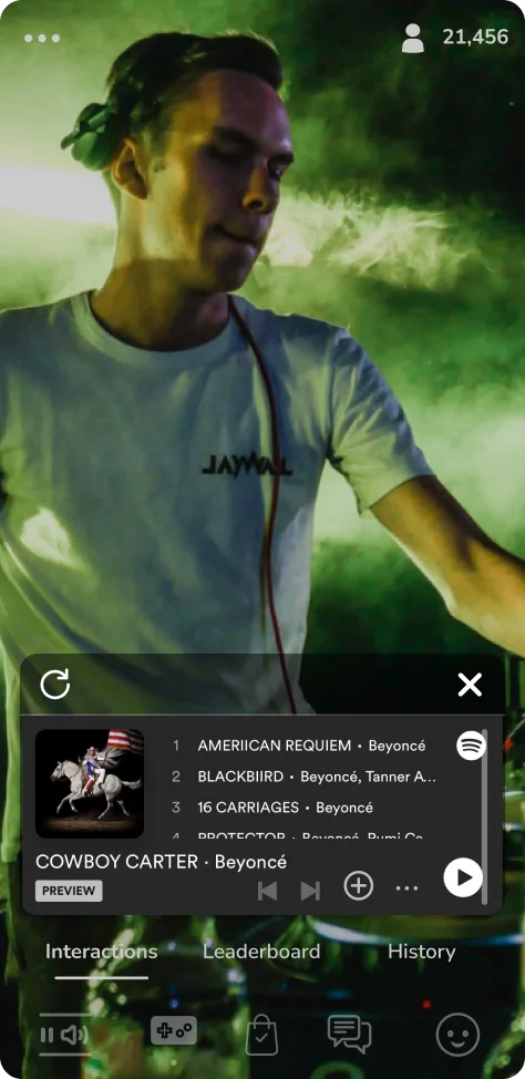 MOB iFrame Spotify