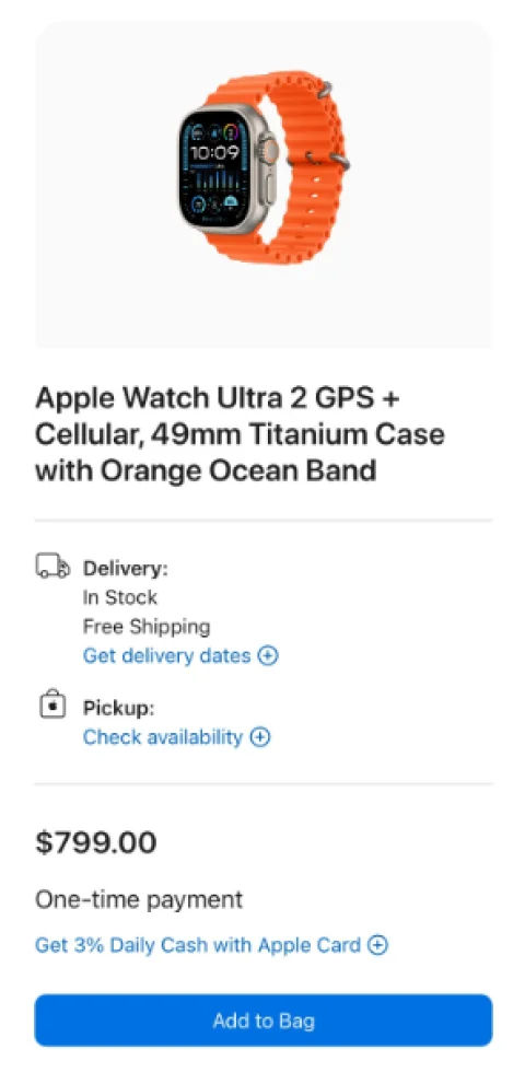 PiP2mobile watch