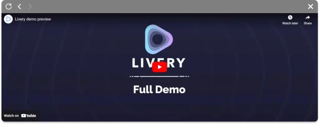 YouTube video desktop