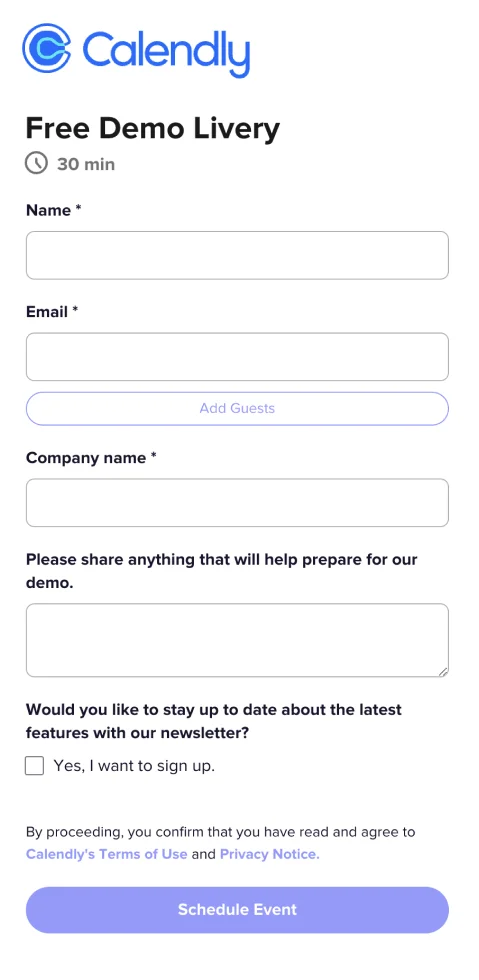 PiP2mobile Calendly