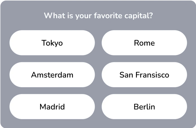 Grid trivia poll