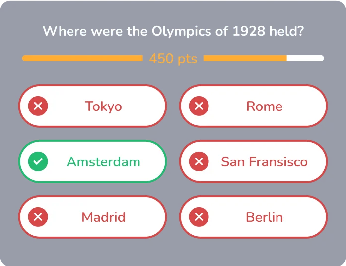 Grid trivia questions answered